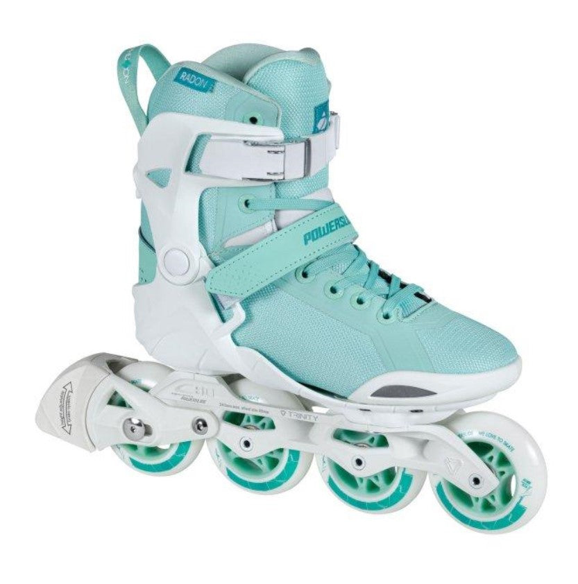 Powerslide Phuzion Radon Teal Aqua 80 Womens Inline Skates - Lucky Skates