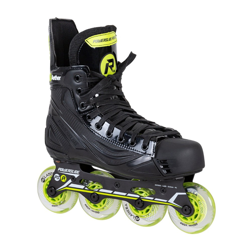 Powerslide Reign Aether 80 Inline Roller Hockey Skates Black/Yellow - Lucky Skates