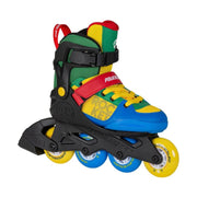 Powerslide Rocket Motley Children's Adjustable Inlines Red Blue Yellow Green - Lucky Skates 