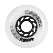 Powerslide Spinner White Inline Skate Wheels 80mm 88A - Lucky Skates 