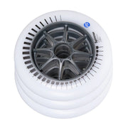 Powerslide Spinner White Inline Wheels 125mm 88A 3 Pack - Lucky Skates 
