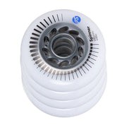 Powerslide Spinner Inline Skate Wheels 88A 84mm 4 Pack White Grey - Lucky Skates 