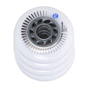 Powerslide Spinner White Inline Wheels 80mm 88A 4 Pack - Lucky Skates 