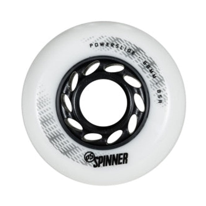 Powerslide Spinner 2 White Inline Wheel 68mm 88A - Lucky Skates