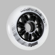 Powerslide Spinner Inline Skate Wheels 100mm 88a White - Lucky Skates 