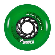 Powerslide Spinner Green Inline Wheel - 4 Pack 80mm 88a - Lucky Skates