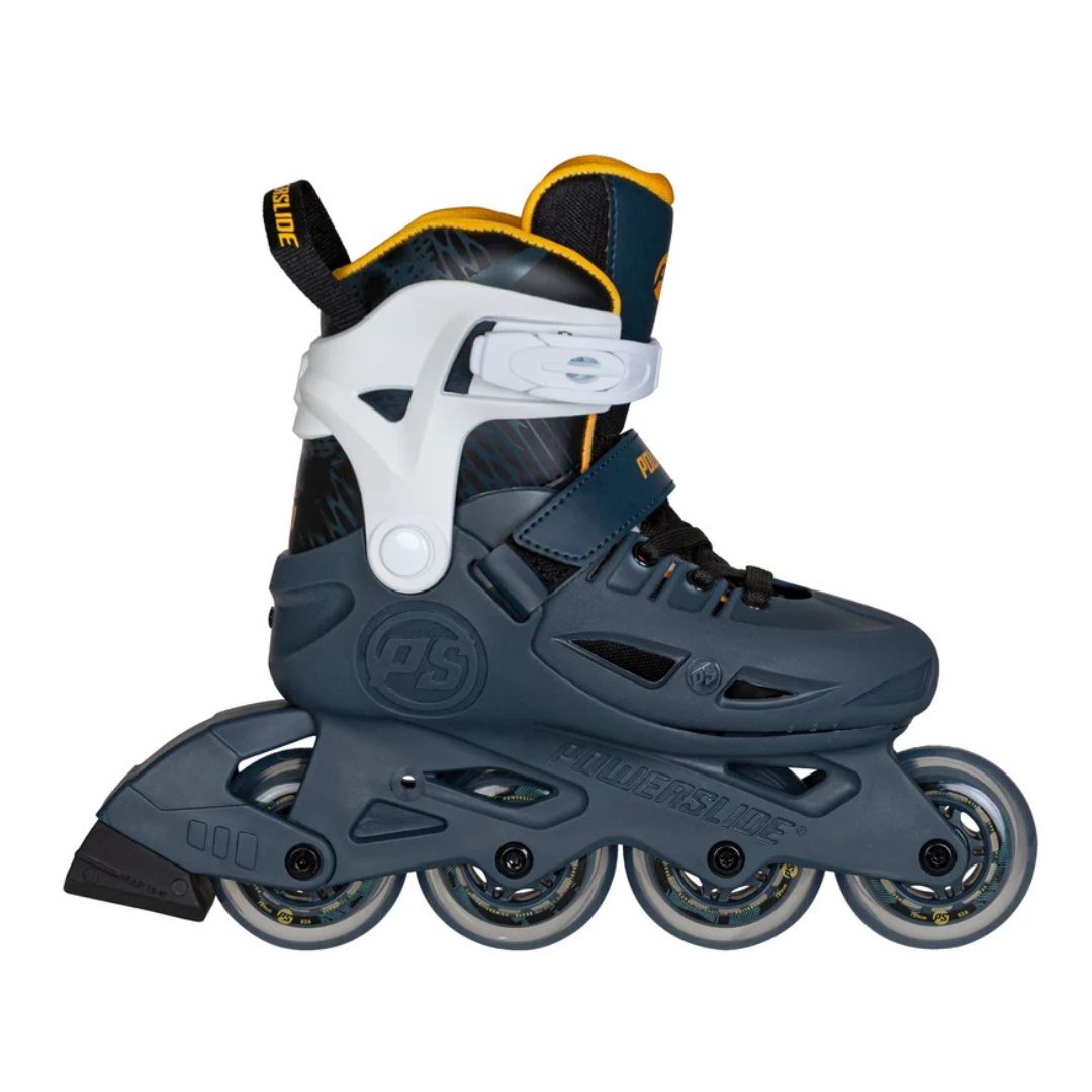Kids Adjustable Powerslide Stargaze Dusk Inline Skates Navy Blue Orange - Lucky Skates 