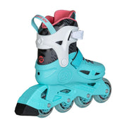 Kids Adjustable Powerslide Stargaze Aqua Inline Skates Aqua Pink - Lucky Skates 
