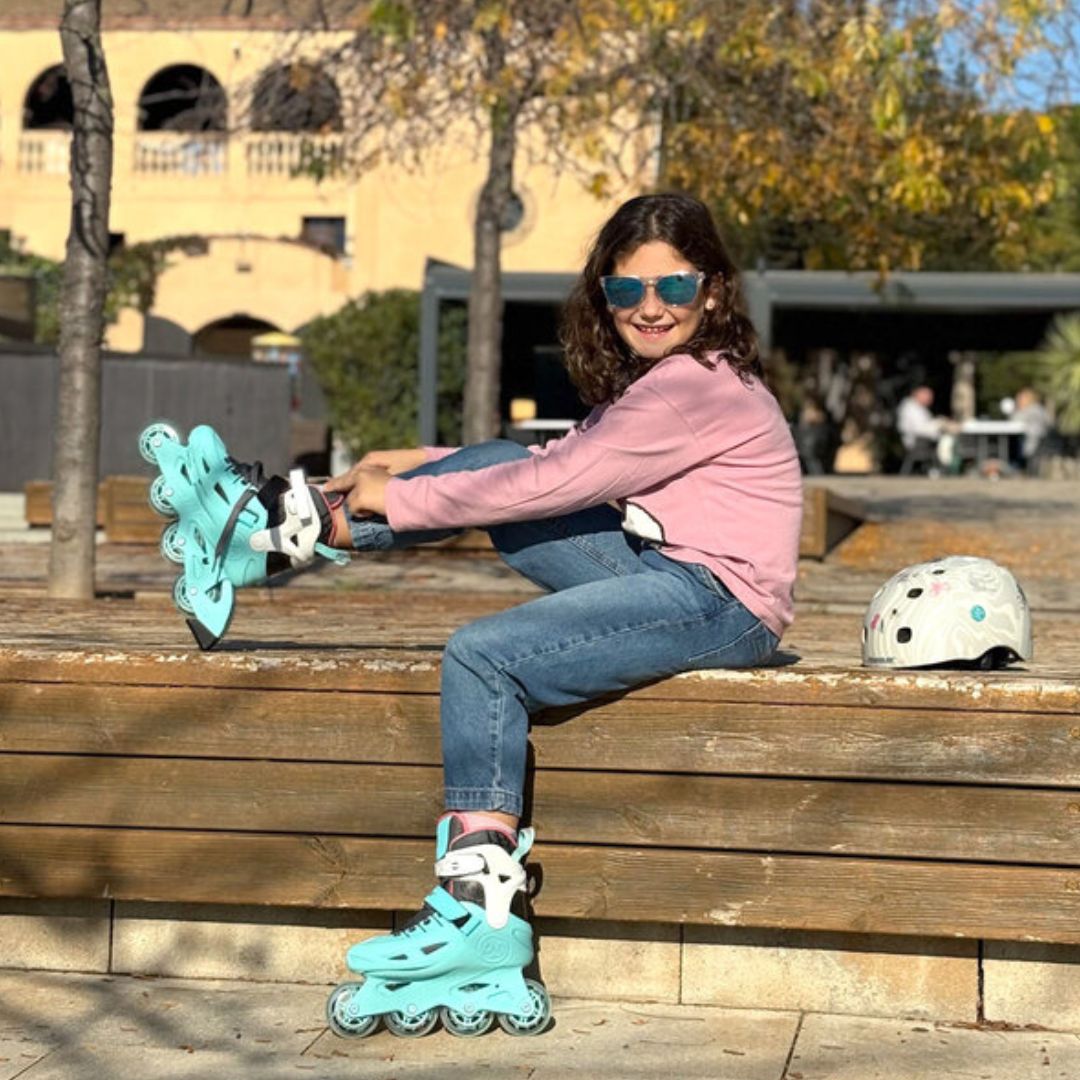 Kids Adjustable Powerslide Stargaze Aqua Inline Skates