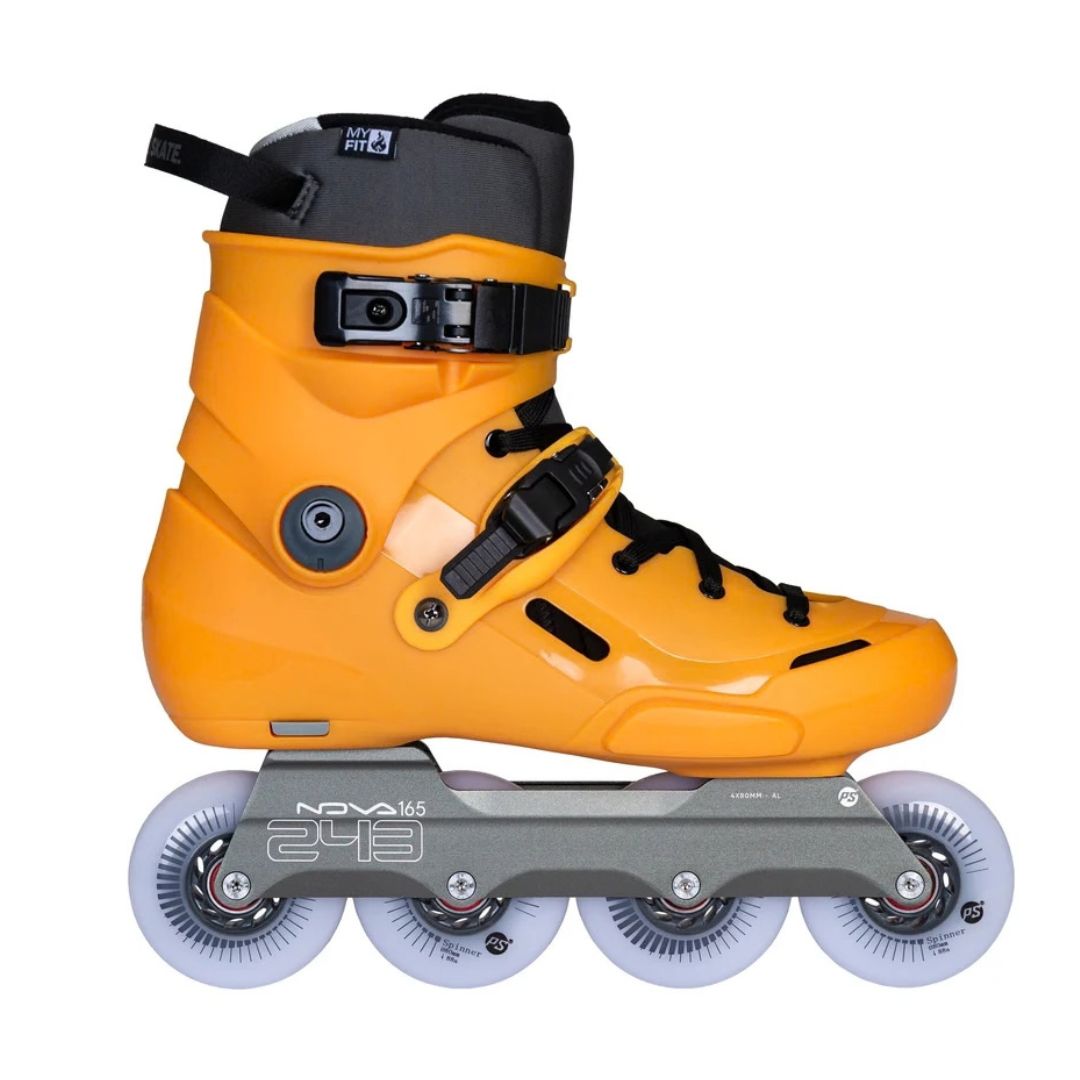 Powerslide Storm Mango Yellow Orange 80mm Orange Inline Urban Skates 243 - Lucky Skates 