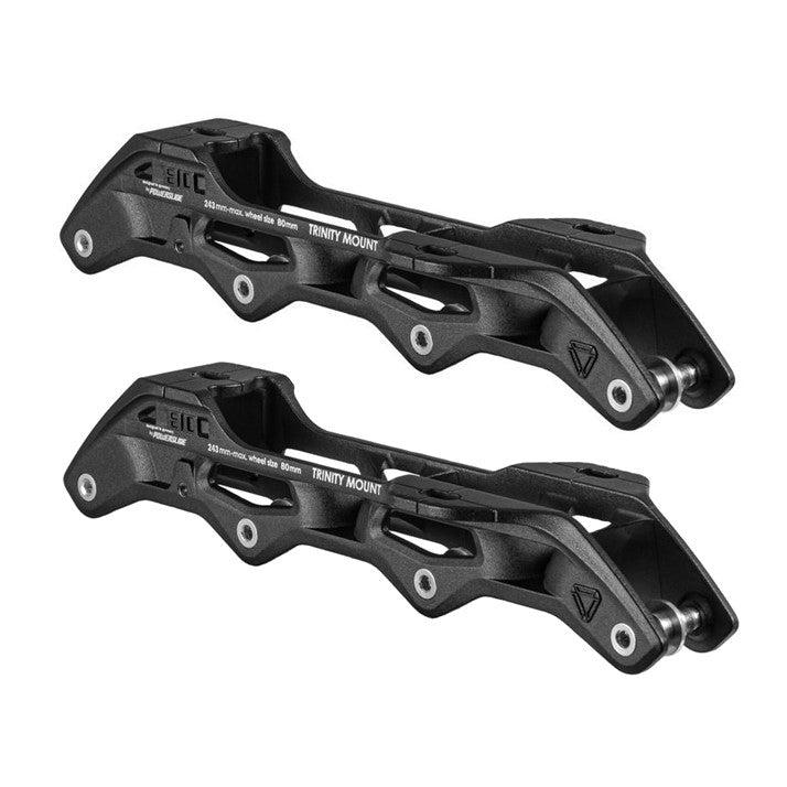 Powerslide Trinity Elite 80mm Inline Skate Frames Black - Lucky Skates