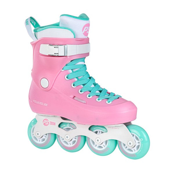 Powerslide Zoom Cotton Candy 80 Urban Inline Skates Pink Aqua - Lucky Skates