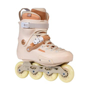 Powerslide Zoom Pro 80 Sand Urban Inline Skates Cream Beige Brown 80mm Wheels Trinity Mount - Lucky Skates 