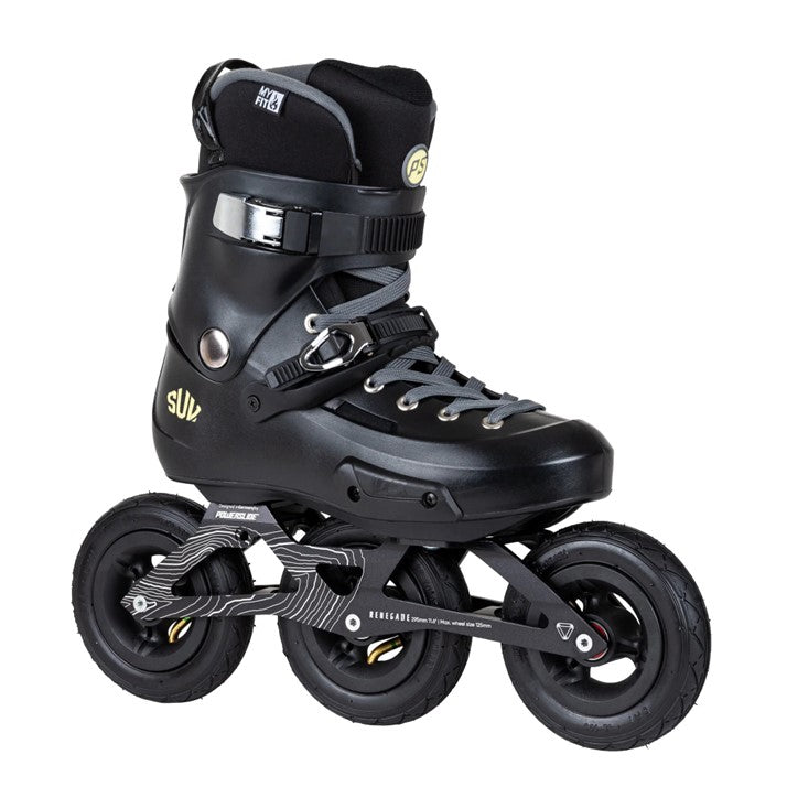 Powerslide Zoom Trinity Renegade 125 Inline Tri Skates - Lucky Skates