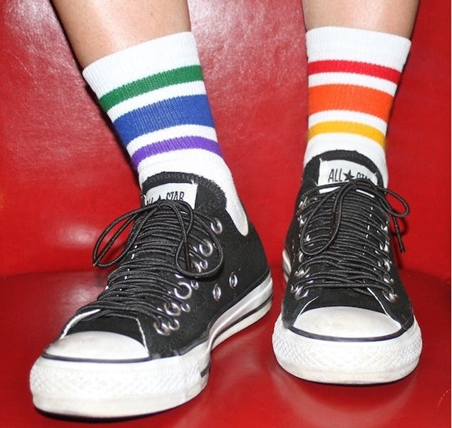 Pride Courage Low Cut Tube Socks - Lucky Skates