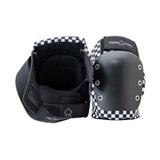 Pro-Tec Adult Checker Skate Knee Pads Black White Checkered - Lucky Skates