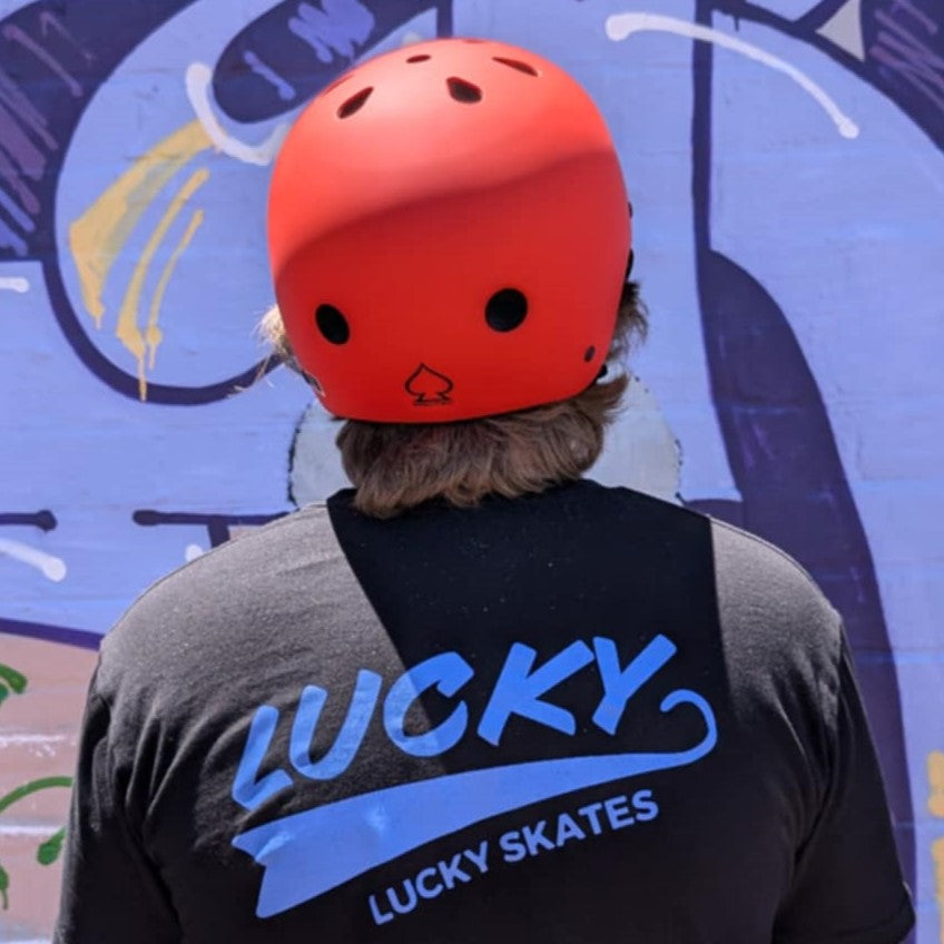 Pro-tec Classic Skate Helmet Bright Red Matte - Certified - Lucky Skates