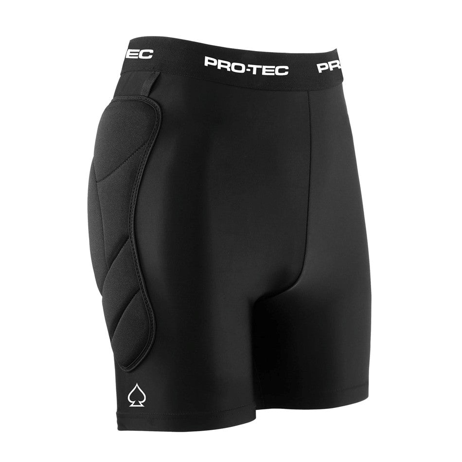 Pro-tec Skate Impact Padded Crash Skate Shorts Black - Lucky Skates 