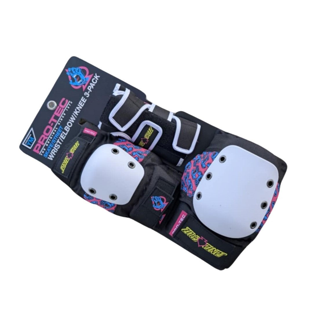 Pro-Tec Adult Street 3-Pack Pad Set Santa Cruz - Lucky Skates