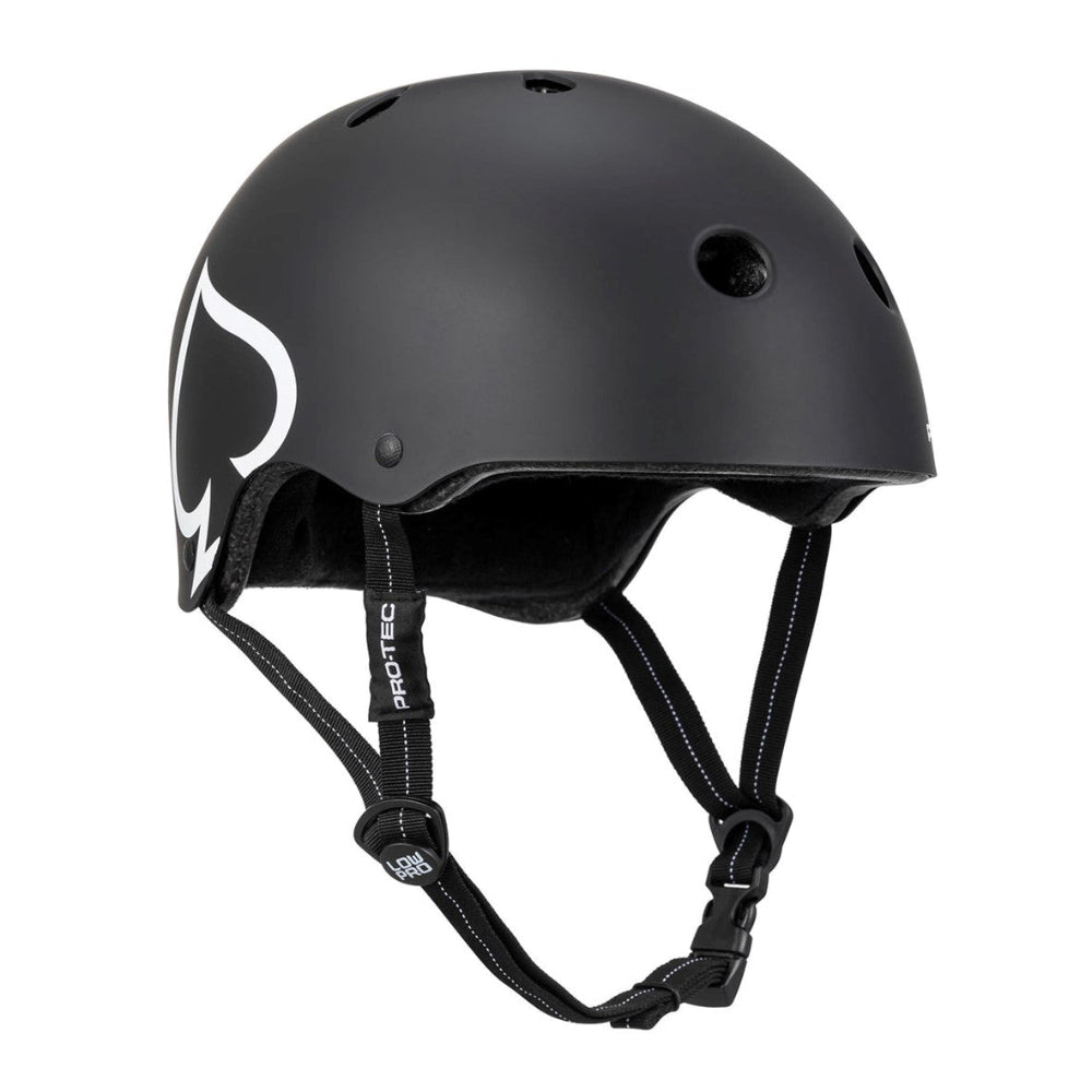 Pro-tec Low Pro Skate Helmet Matte Black Certified - Lucky Skates