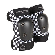 Pro-Tec Street Checker Skate Elbow Pads Black White - Lucky Skates