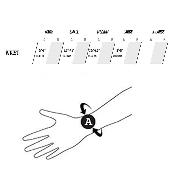 protec wrist guards size chart 