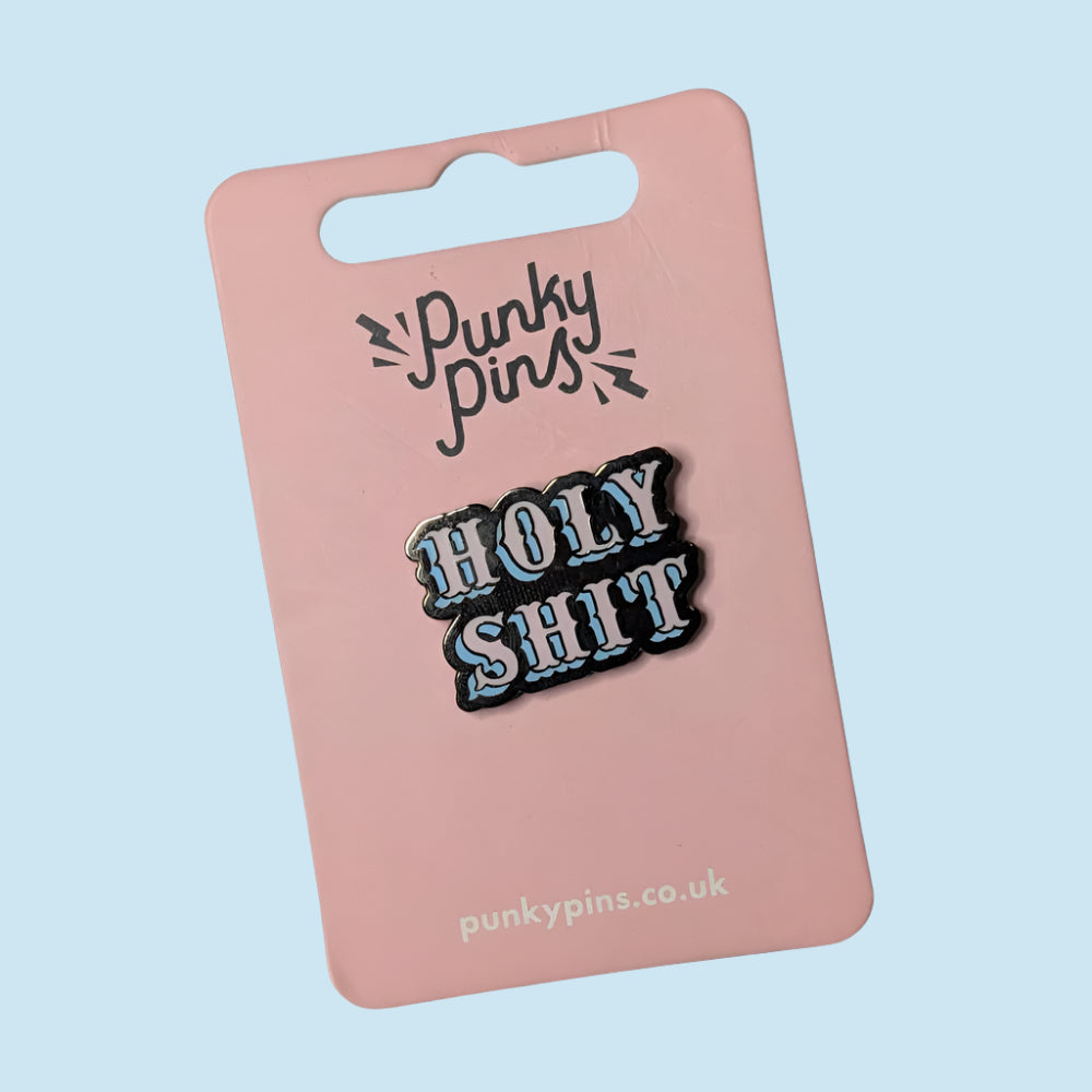 Punky Pins Holy Shit Pin - Lucky Skates