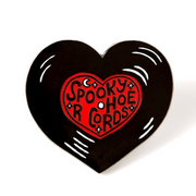 spooky hoe pin heart 