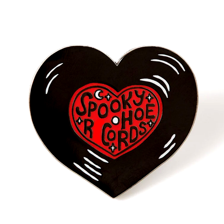 spooky hoe pin heart 