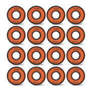 Qube Juice Orange Skate Bearings (16) - Lucky Skates