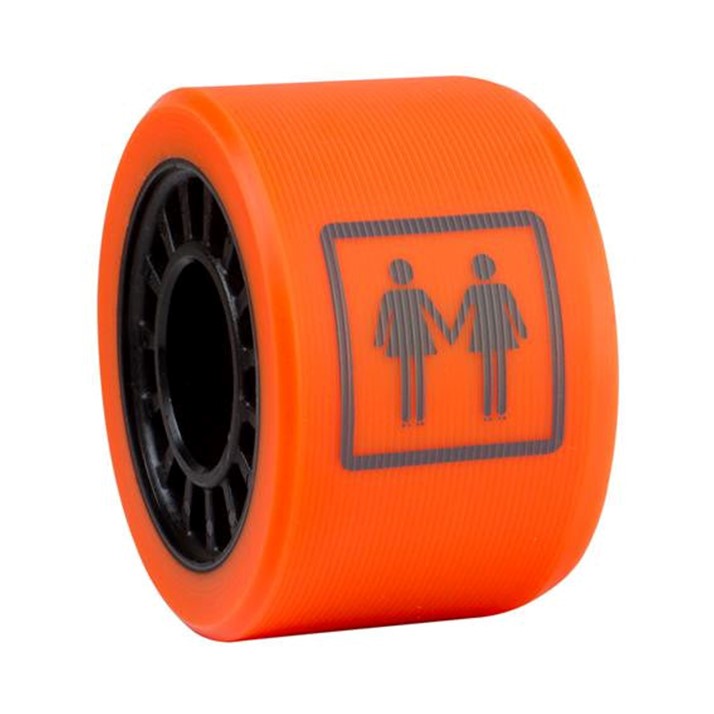 orange indoor roller derby wheel 