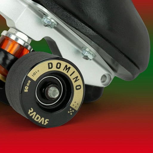 Radar Domino Gold Indoor Dance Jam Roller Skate Wheels Black Gold 50mm 101a - Lucky Skates