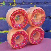 Radar Donut Outdoor Roller Skate Wheels 62mm 78A Peach Pink - 4 Pack - Lucky Skates