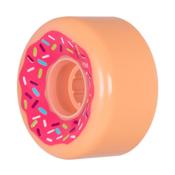 Radar Donut Outdoor Roller Skate Wheels 62mm 78A Peach Pink - Lucky Skates