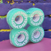 Radar Energy Outdoor Roller Skate Wheels Aqua Green 4 Pack 78a 57mm - Lucky Skates