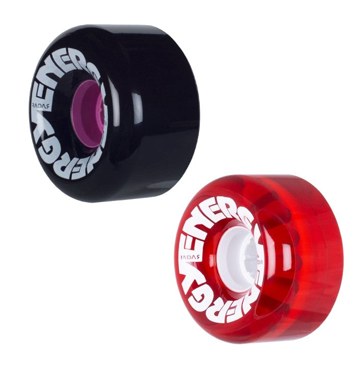 Radar Energy Outdoor Roller Skate Wheels 65mm 78A Black Red - Lucky Skates
