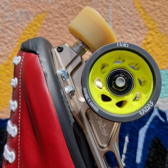 Radar Halo Yellow Wheels 91A - Lucky Skates