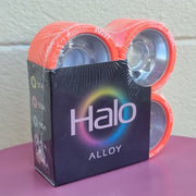 Radar Halo Alloy Red Indoor Roller Skate Wheels 59mm 93A - 4 Pack - Lucky Skates