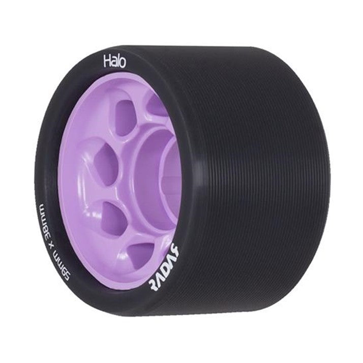 Radar Halo Lilac Purple Indoor Roller Derby Wheels 59mm 84a 4 Pack - Lucky Skates