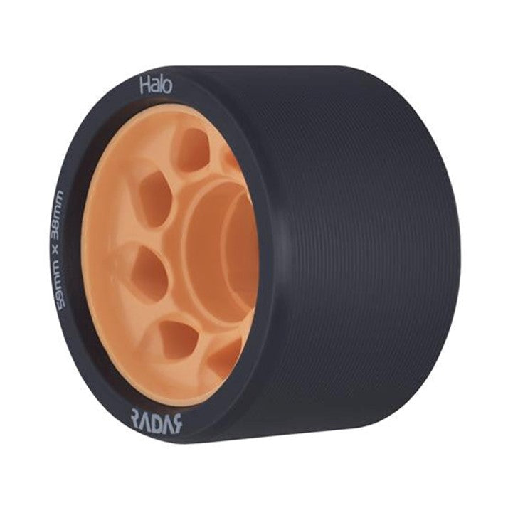 Radar Halo Orange Indoor Roller Skate Wheels 59mm 86a 4 Pack - Lucky Skates