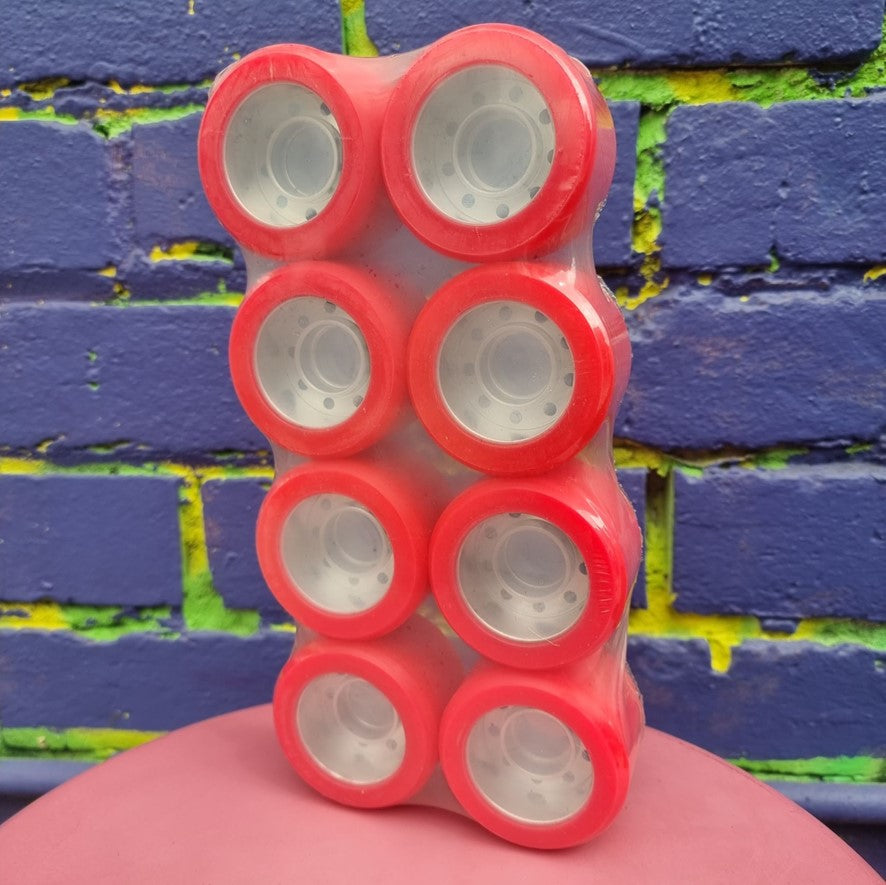 Radar Mojo Pink Alloy Indoor Roller Skate Wheels 62mm 88A - 8 Pack - Lucky Skates