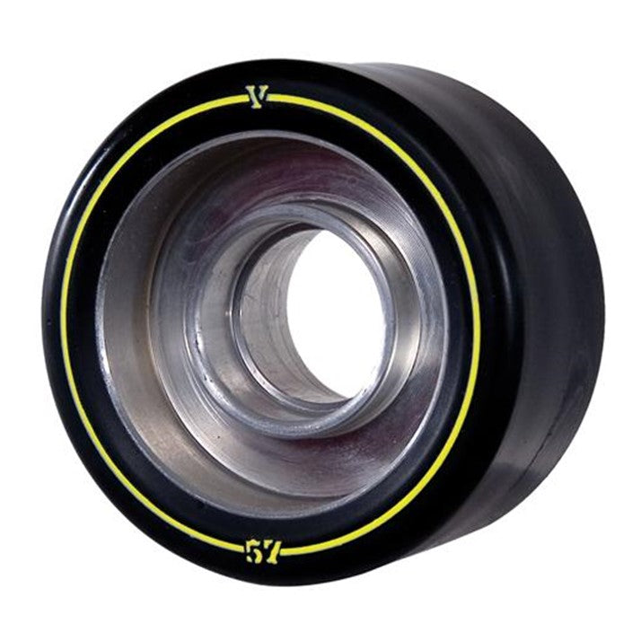 Radar Varsity Plus Black Alloy Indoor Roller Skate Wheels 101a 57mm Black - Lucky Skates