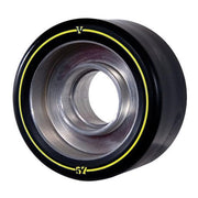 Radar Varsity Plus Black Alloy Indoor Roller Skate Wheels 101a 57mm Black - Lucky Skates