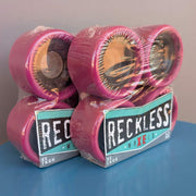 Reckless XE Ikon Magenta Indoor Roller Skate Wheels 62mm 88A - 8 Pack - Lucky Skates 