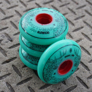 Red Eye Josh Glowicki Pro Teal Aggressive Inline Wheels 68mm 89A - 4 Pack - Lucky Skates