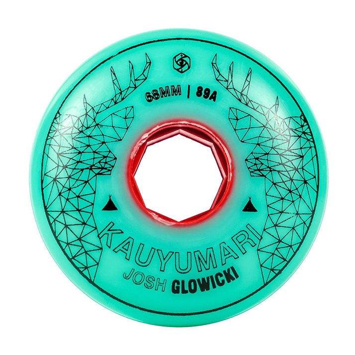 Red Eye Josh Glowicki Pro Teal Aggressive Inline Wheels 68mm 89a - Lucky Skates