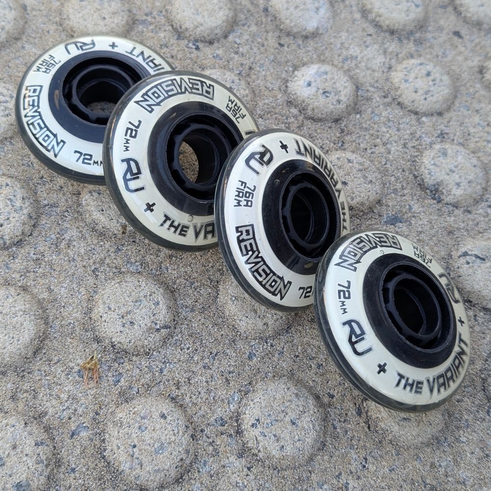 Revision Variant Firm Indoor Inline Wheel 72mm 76A - 4 Pack - Lucky Skates 