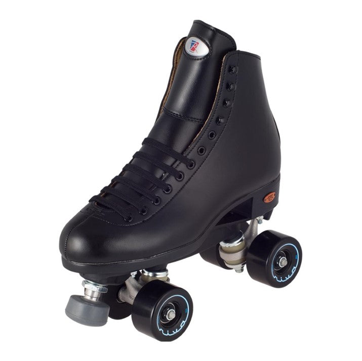 Riedell 111 Angel Black High Top Artistic Roller Skates - Lucky Skates