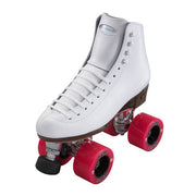 Riedell Celebrity White Artistic Leather High Top Roller Skates - Lucky Skates