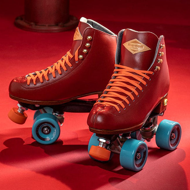Riedell Crew Crimson Red Roller Skates - Lucky Skates
